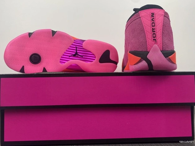 Reps TBK SmoothTexture DH4121- Shocking Pink 4190 Retro 14 Low Jordan 1014